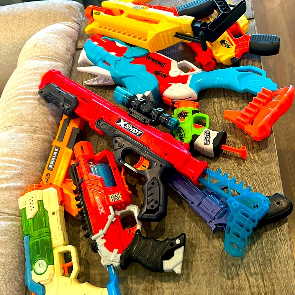 Nerf gun lot plus more